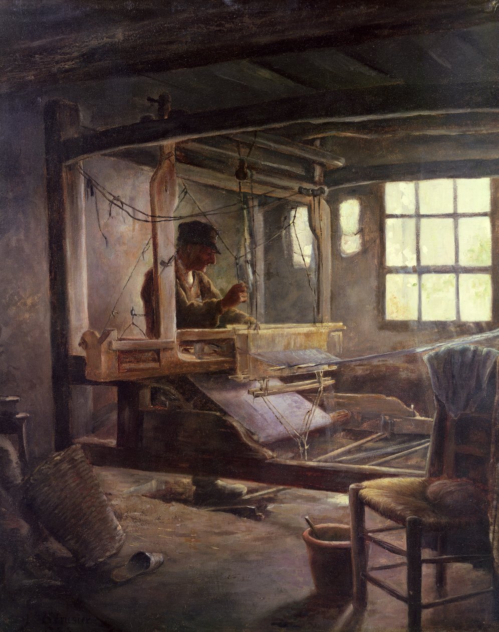 A Breton Weaver, 1888 alkotó: Paul Sérusier