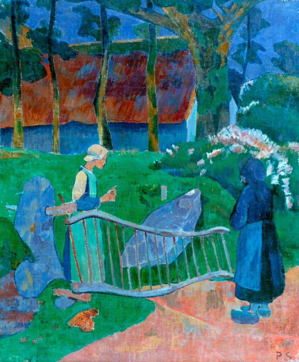 A virágos kapu, 1889. alkotó: Paul Sérusier