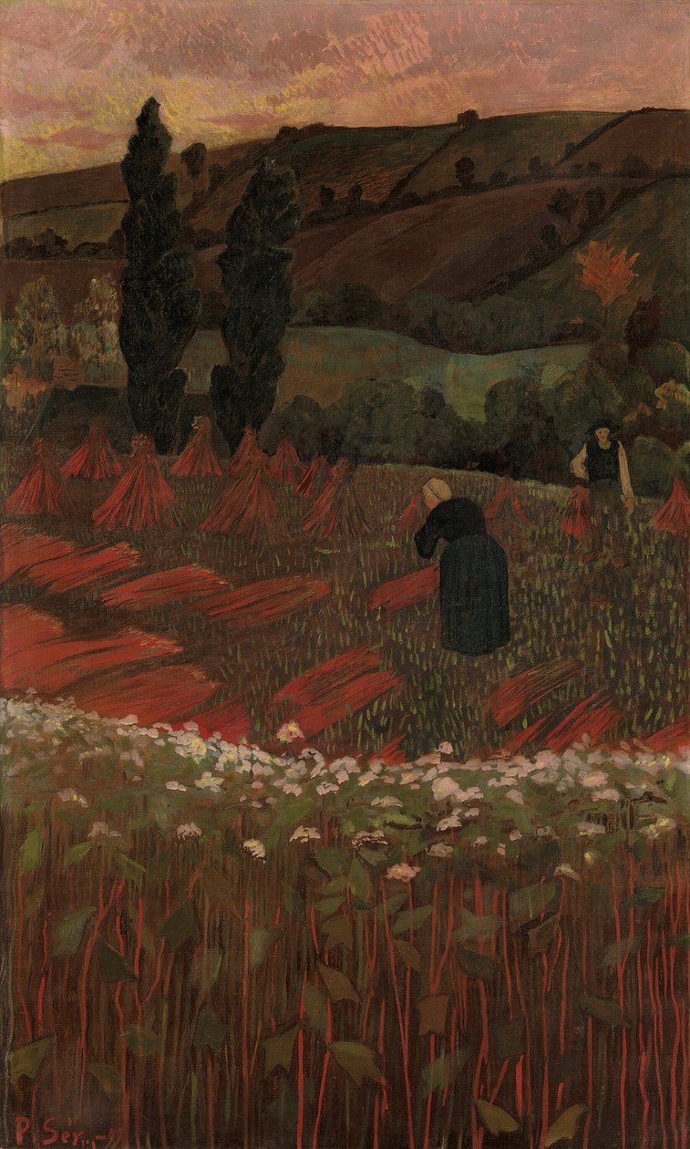 A hajdina betakarítása, 1899. alkotó: Paul Sérusier