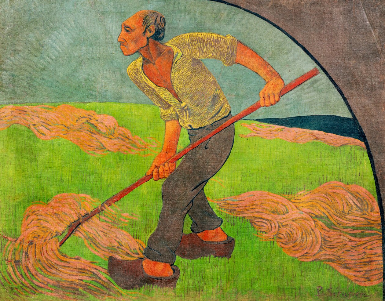 The Haymaker, tisztelgés Van Gogh előtt, 1892 alkotó: Paul Sérusier