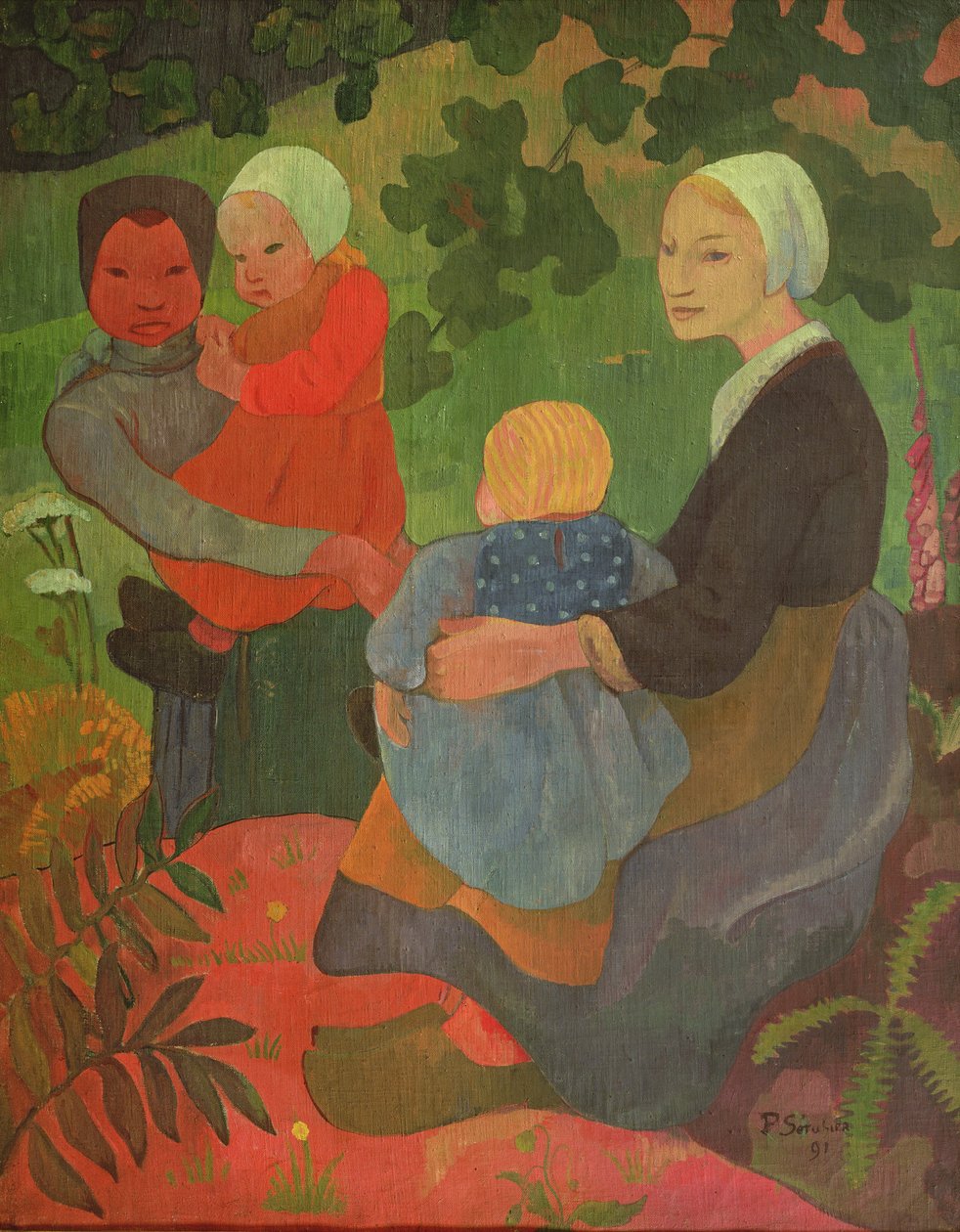 A fiatal anyák, 1891 alkotó: Paul Sérusier