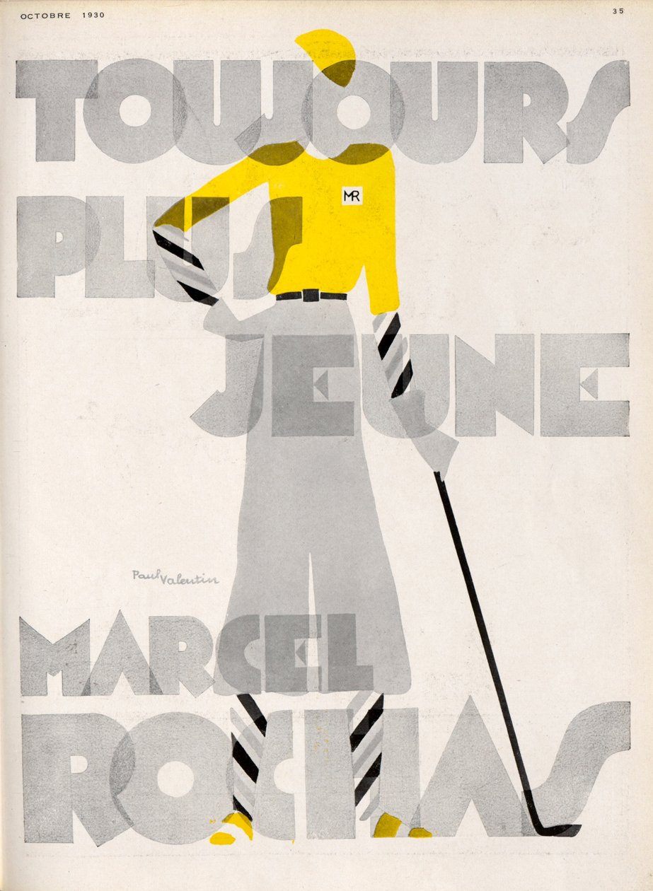Marcel Roches. Egyre fiatalabb, 1930-as évek. alkotó: Paul Valentin