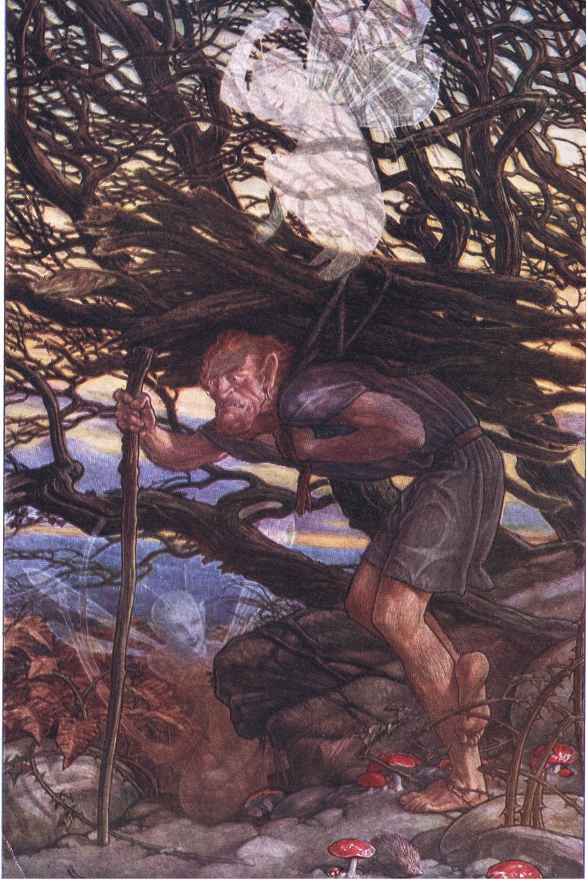 És mégis szükségem van egy átokra, illusztráció a viharból, 1908 alkotó: Paul Vincent Woodroffe