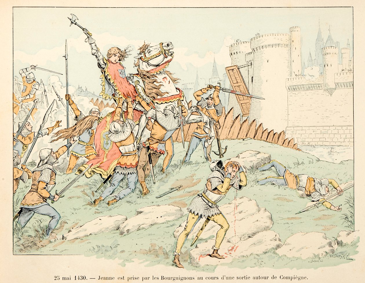 Illusztráció Theodore Cahu „” Jeanne d