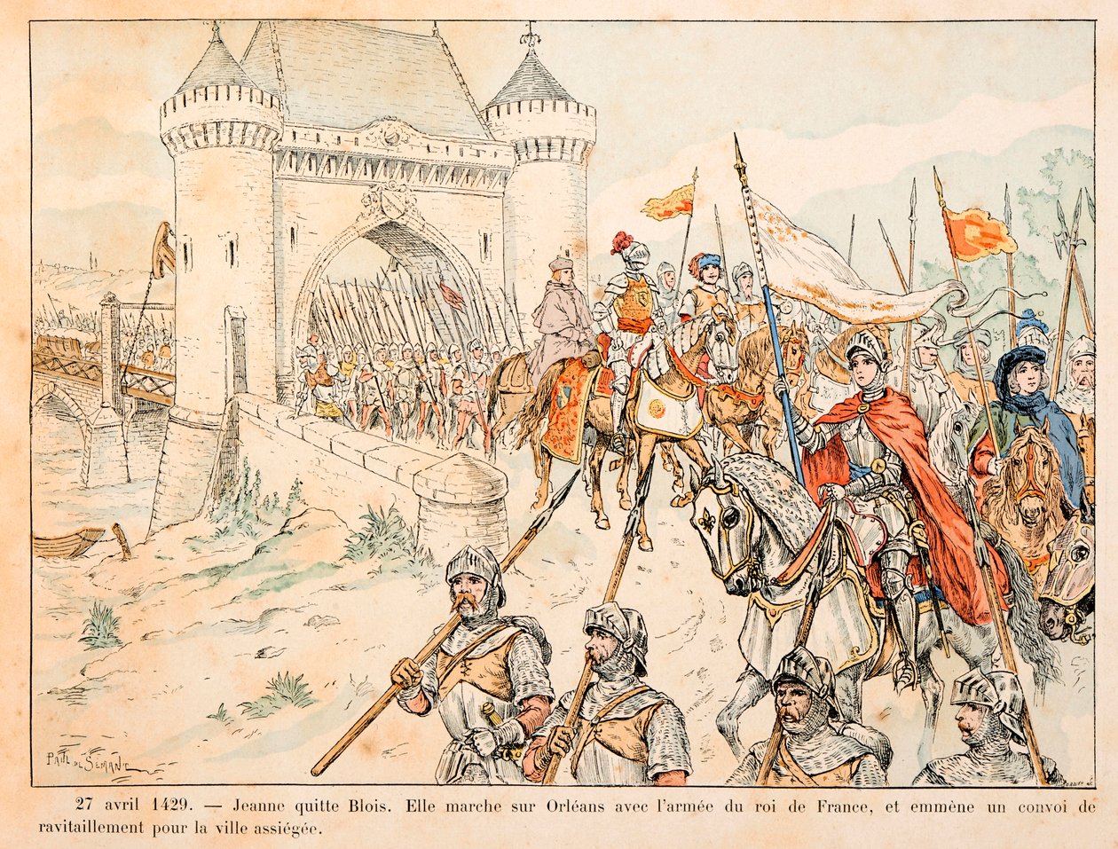 Az illusztráció Theodore Cahu "" Jeanne d