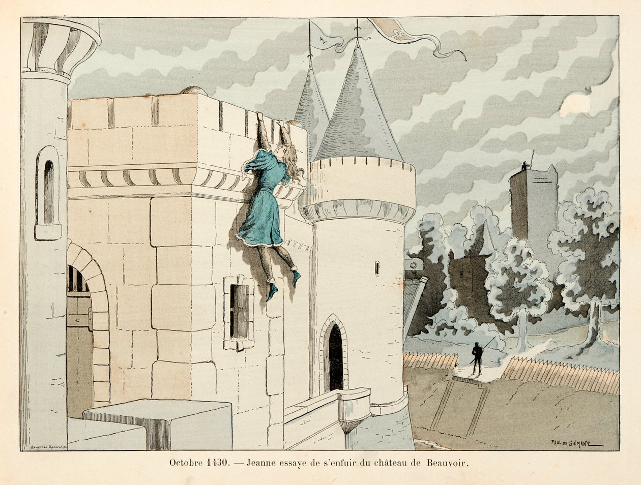 Illusztráció Theodore Cahu "" Jeanne d