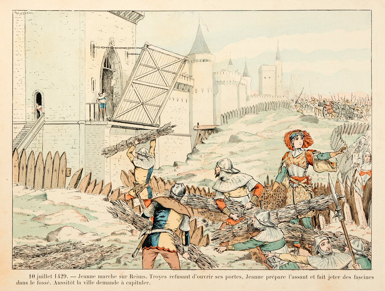 Az illusztráció Theodore Cahu "" Jeanne d
