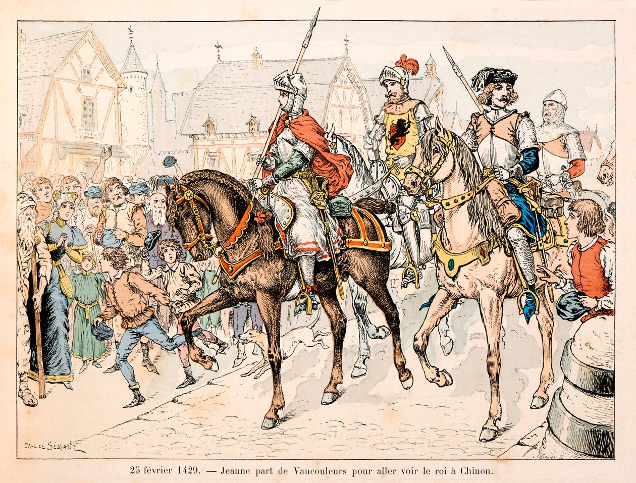Illusztráció Theodore Cahu „” Jeanne d
