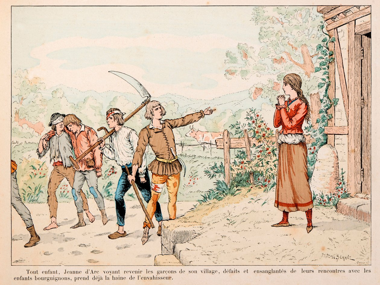 Illusztráció Theodore Cahu "" Jeanne d