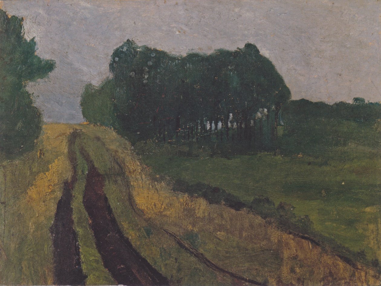 Esti táj fenyőfákkal alkotó: Paula Modersohn Becker