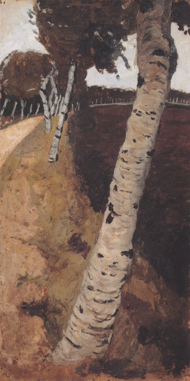 Országút nyírfákkal alkotó: Paula Modersohn Becker