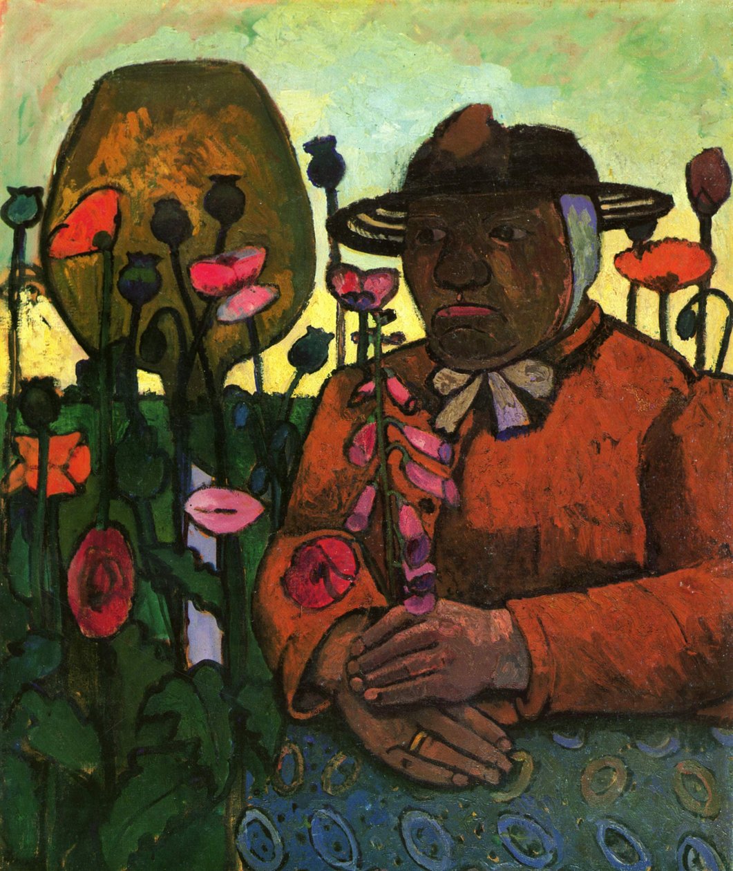 Öregasszony a kert szegényházából üveggolyóval alkotó: Paula Modersohn Becker
