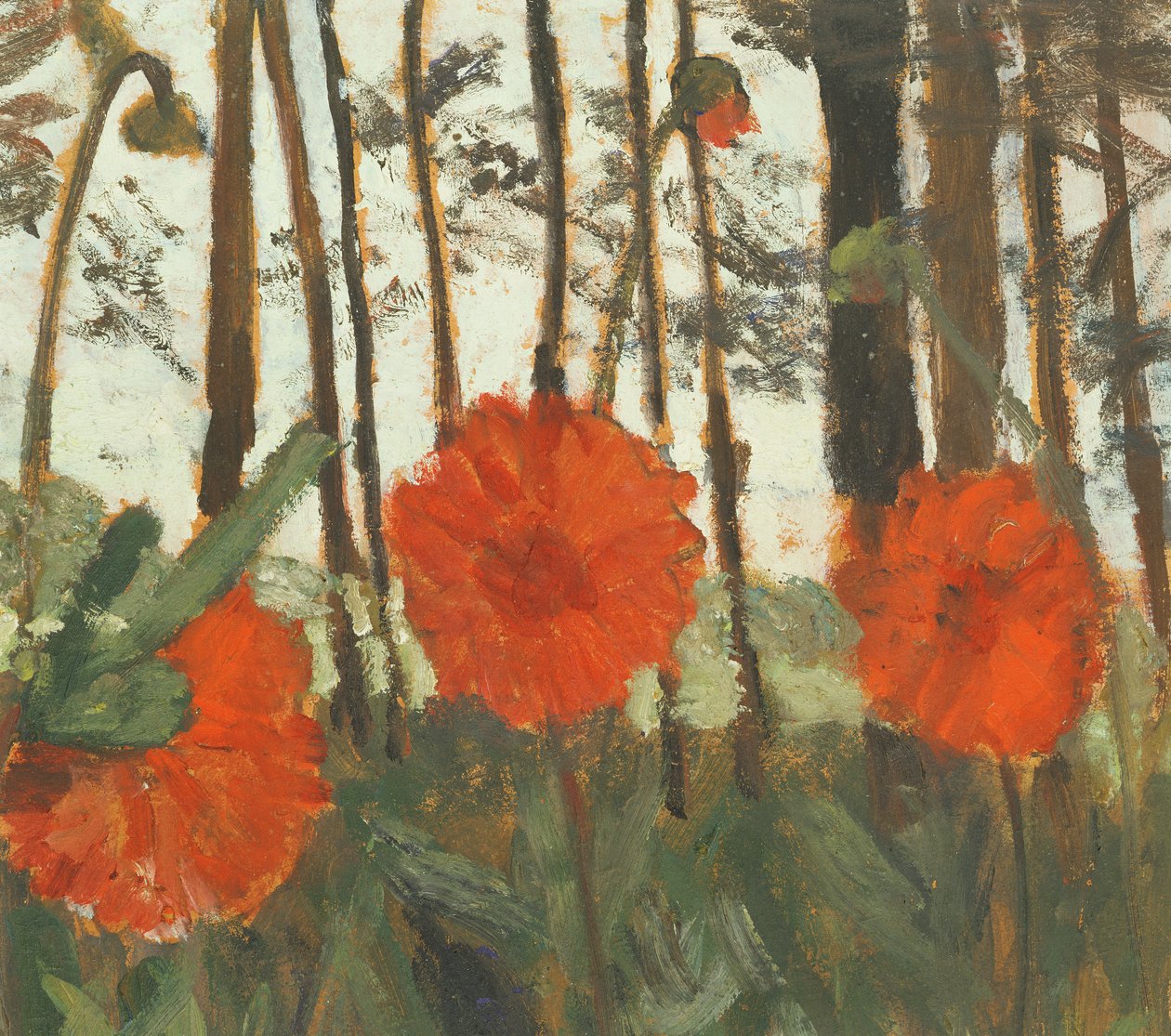 Pipacsok az erdő szélén alkotó: Paula Modersohn Becker