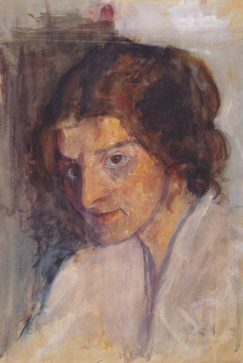 Önarckép balra félig balra alkotó: Paula Modersohn Becker