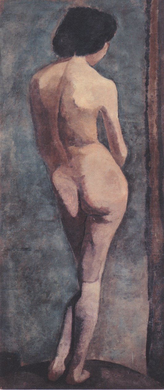 Álló női akt hátulról alkotó: Paula Modersohn Becker
