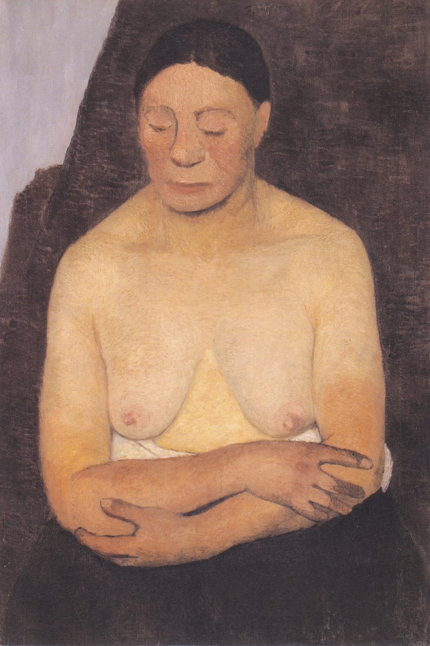 Női félmeztelen alkotó: Paula Modersohn Becker