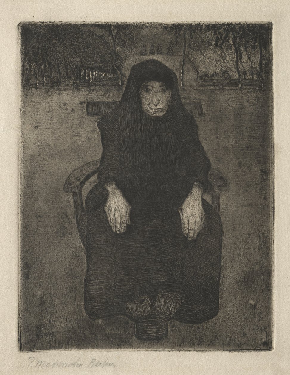 Ülő öregasszony alkotó: Paula Modersohn-Becker