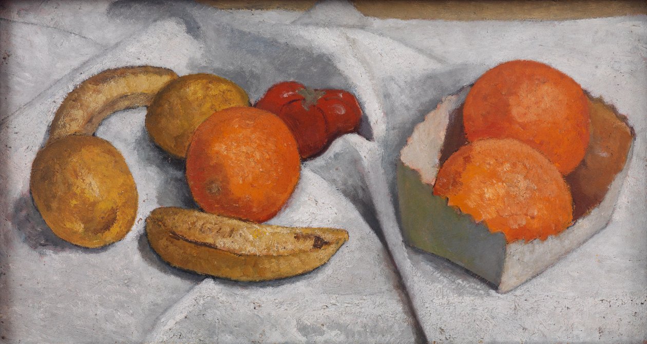 Csendélet naranccsal, banánnal, citrommal és paradicsommal alkotó: Paula Modersohn-Becker