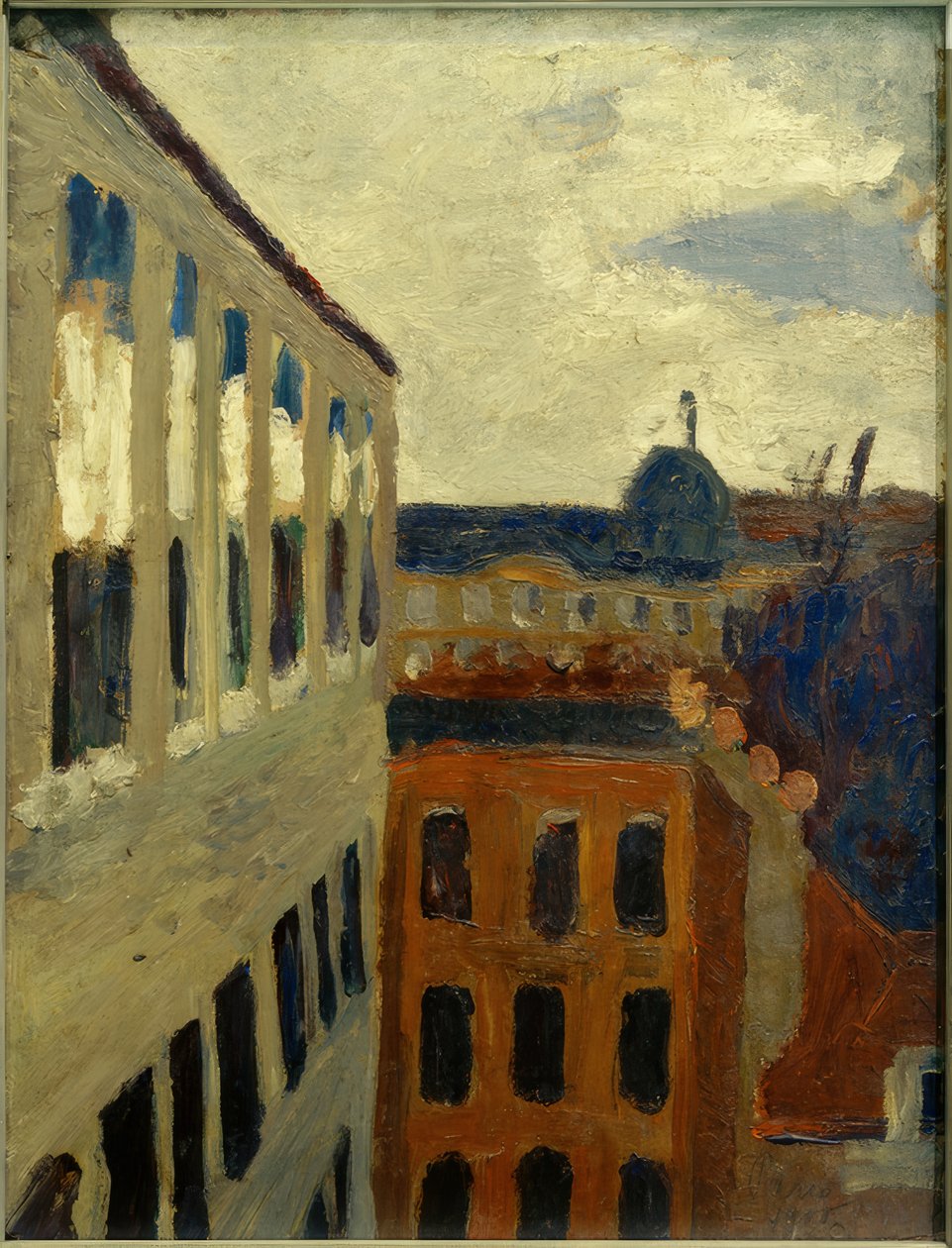 Kilátás a művész műterme ablakából Párizsban alkotó: Paula Modersohn Becker