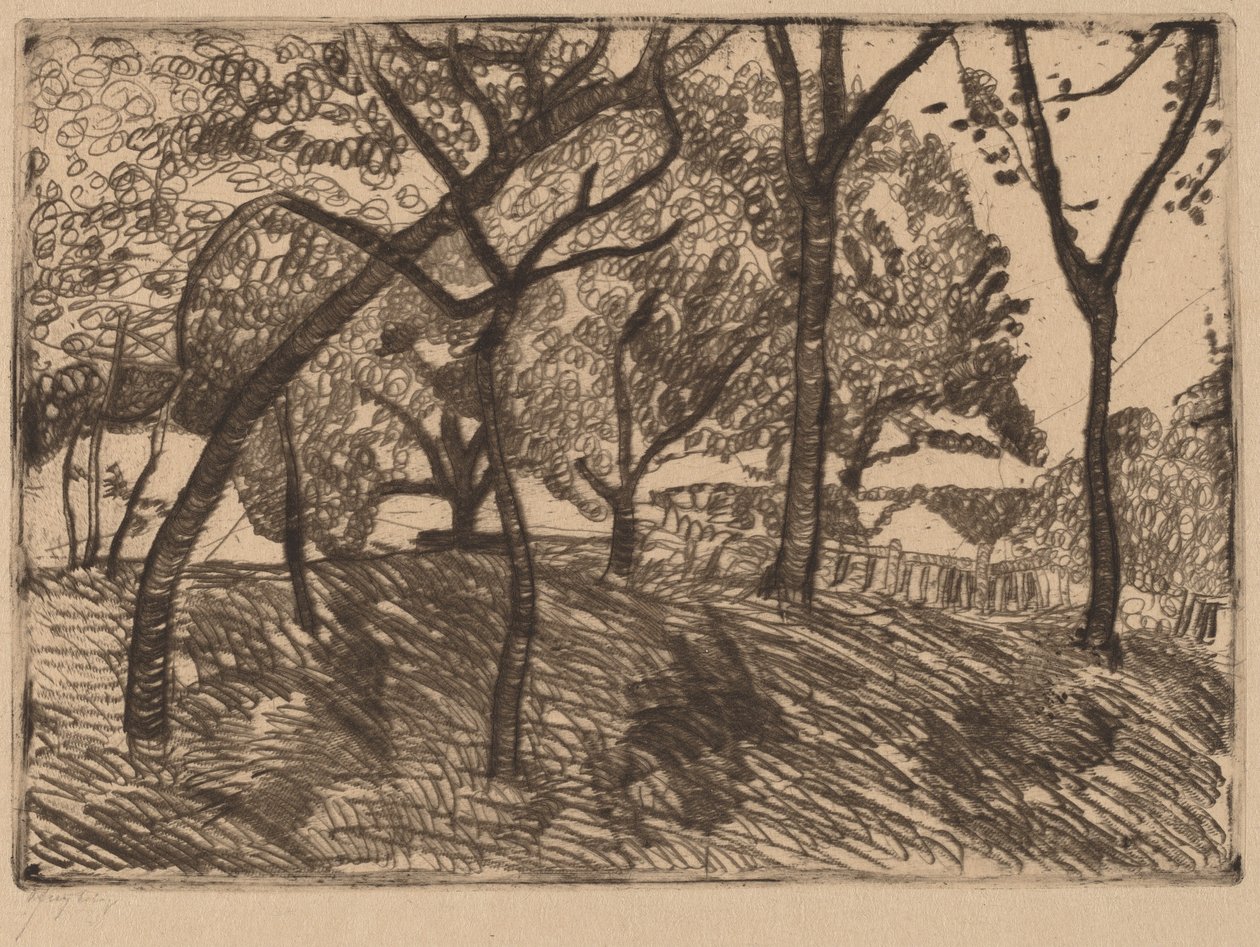 Táj a fákkal alkotó: Paula Modersohn Becker