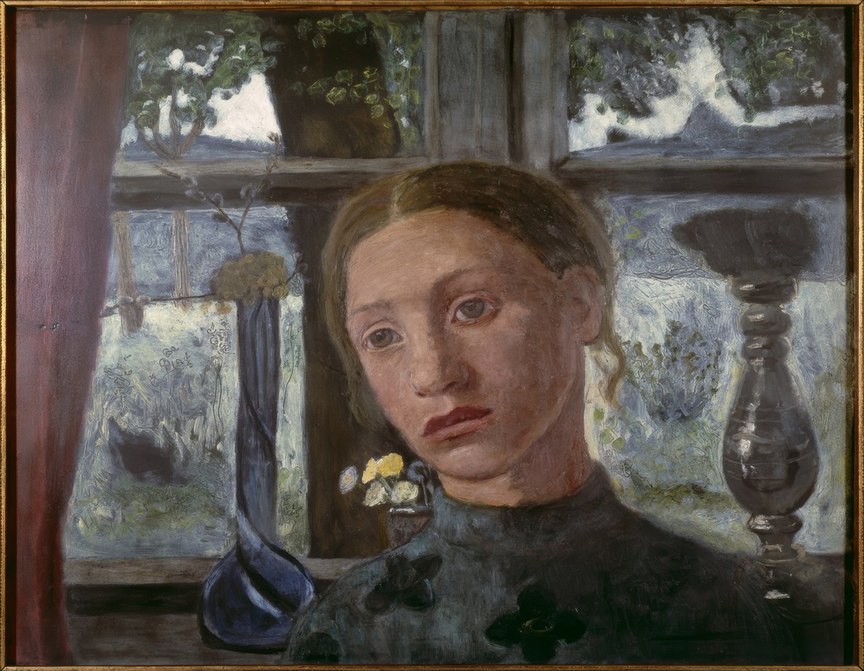 Lány feje az ablak előtt alkotó: Paula Modersohn Becker