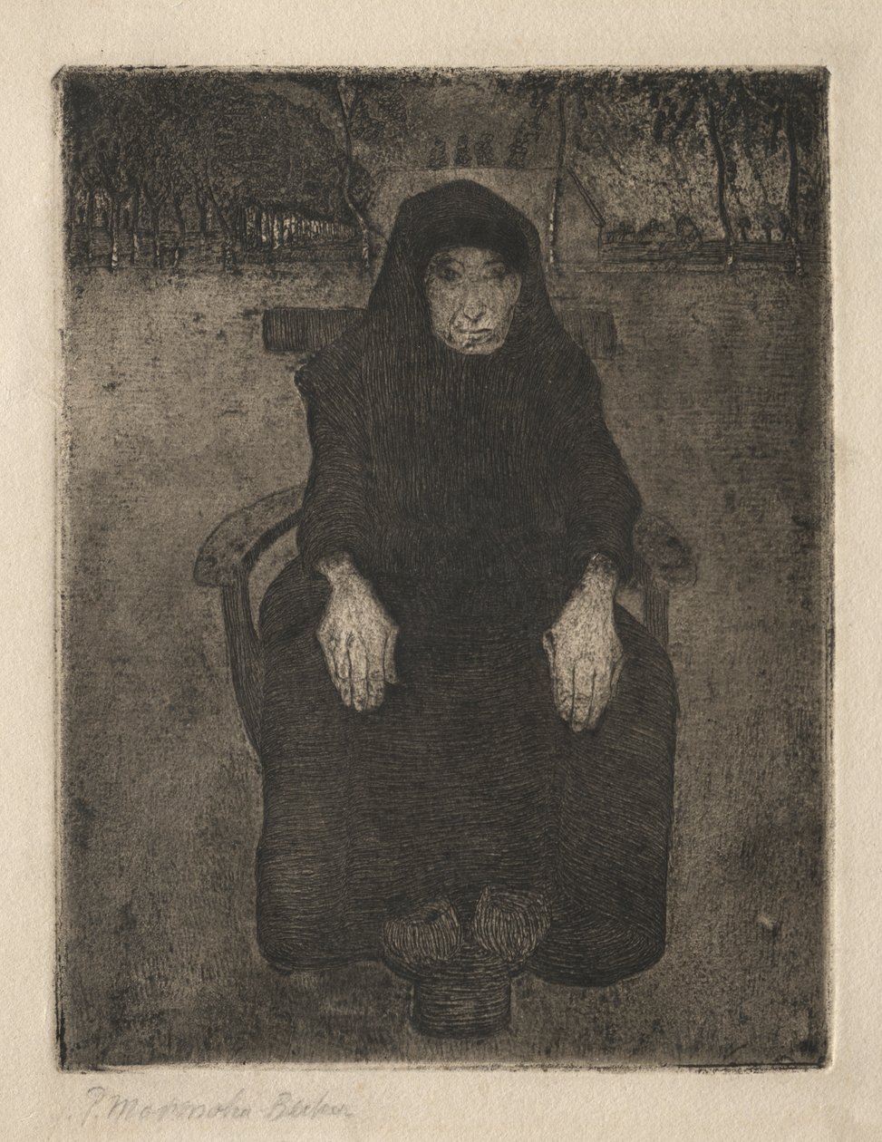 Ülő öregasszony alkotó: Paula Modersohn Becker