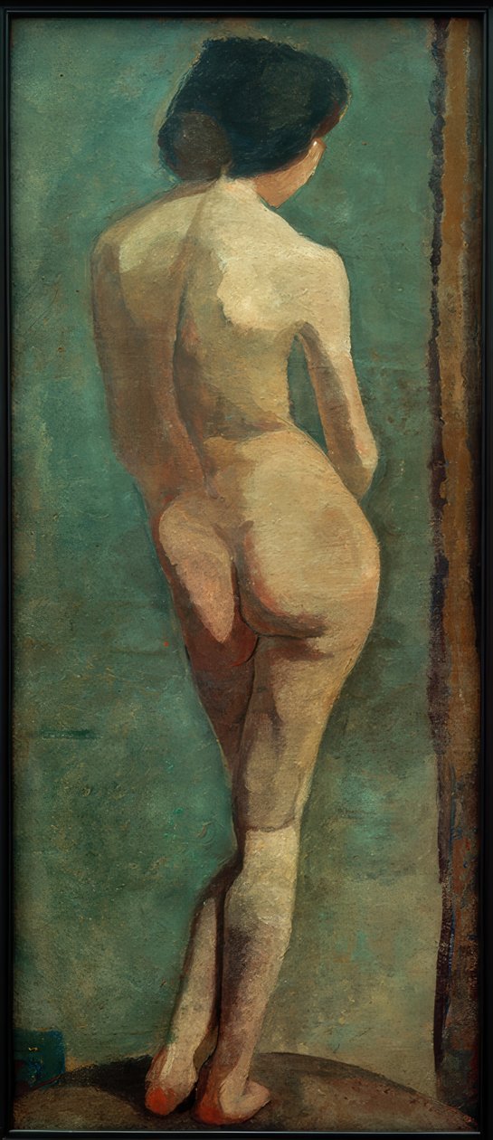 Álló női akt hátulról alkotó: Paula Modersohn Becker