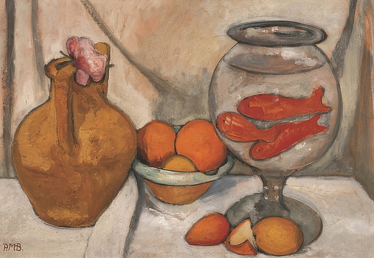 Csendélet haltálal. 1906 alkotó: Paula Modersohn Becker