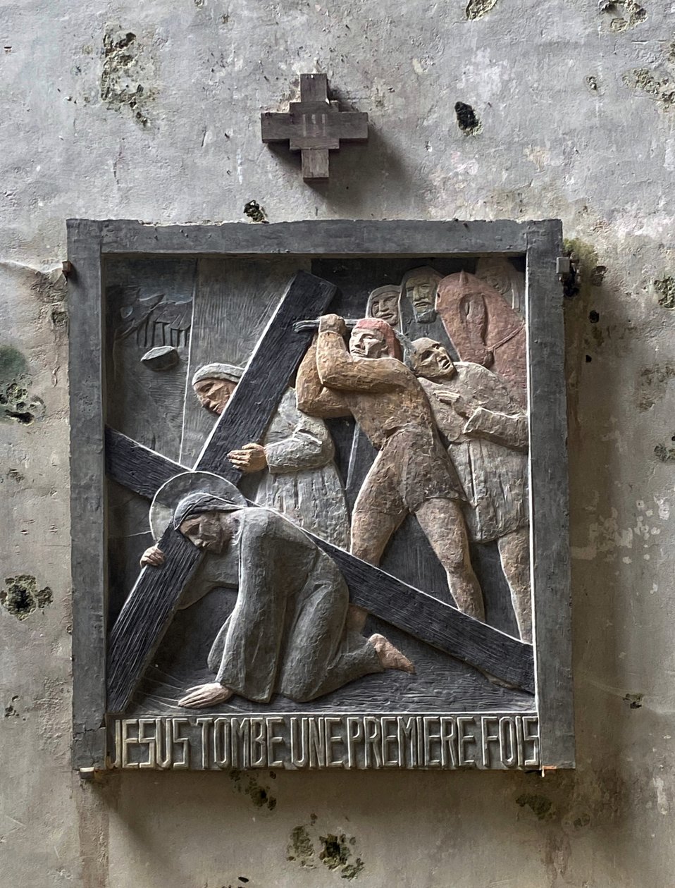 Keresztút, Saint-Mandet templom, Ferriere-sur-Larçon 1931 alkotó: Paule Richon