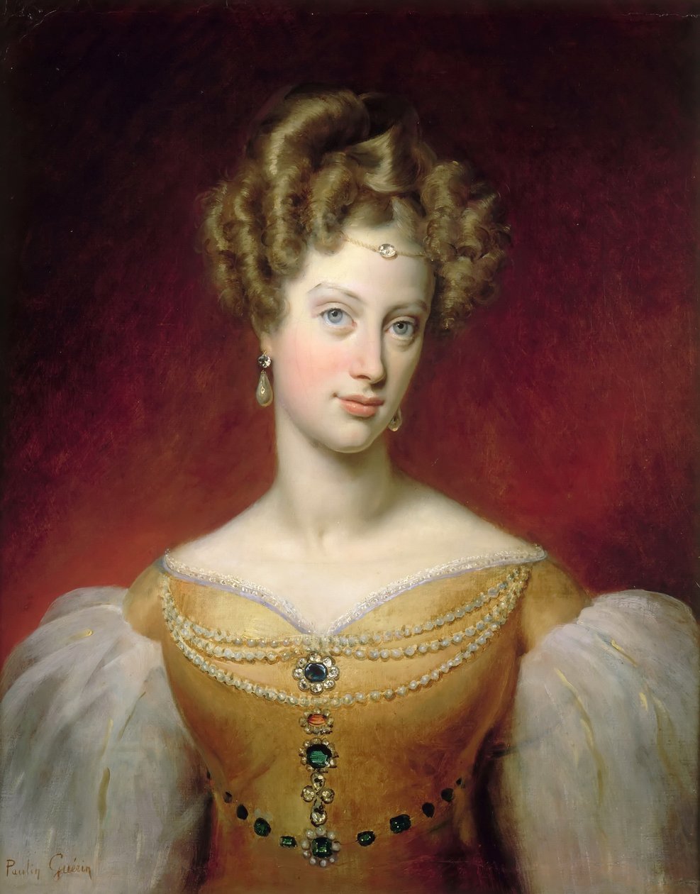 Caroline nápolyi és szicíliai hercegnő 1798-1870, de Berry hercegnő alkotó: Paulin Guérin