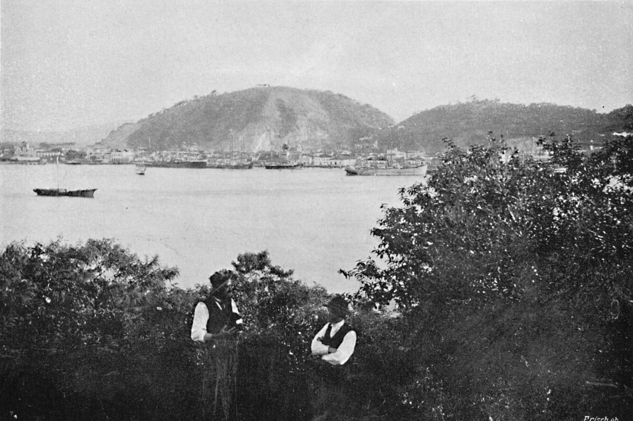 Santos kikötője, 1895 alkotó: Paulo Kowalsky