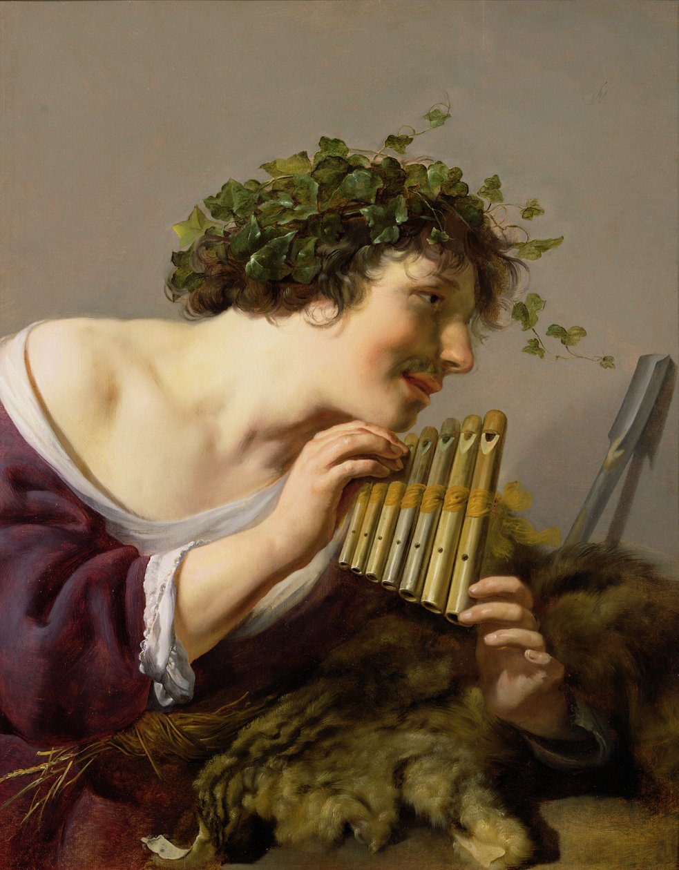 Pan játszik a pipáját alkotó: Paulus Moreelse