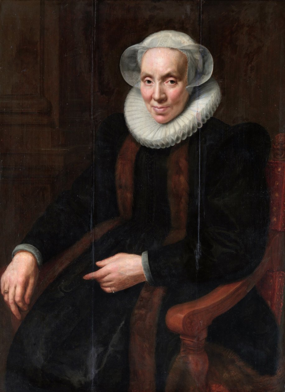 Utrechti Mária arcképe (1553-1629) alkotó: Paulus Moreelse