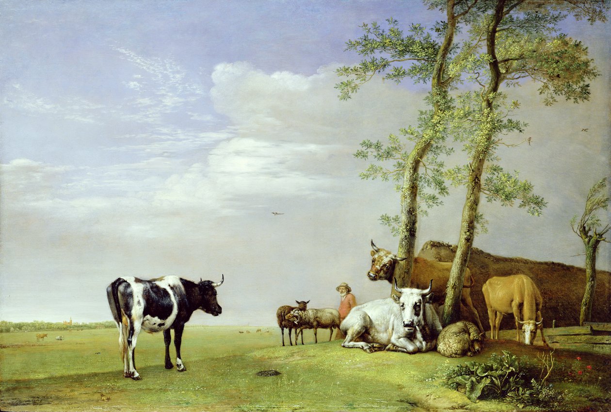 Egy honfitárs a csordájával, 1648 alkotó: Paulus Potter