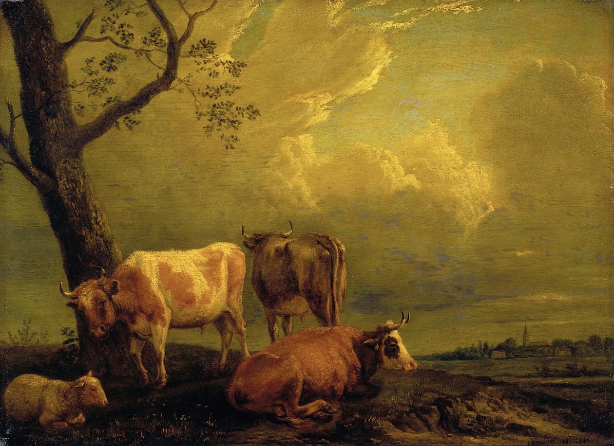 Szarvasmarha és juh alkotó: Paulus Potter