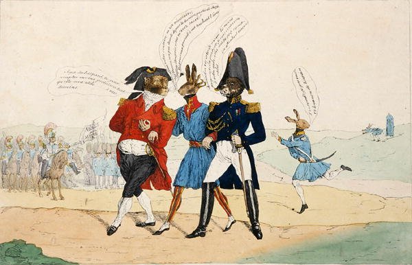 Az érdektelen védelmezők, 1831 után (litho) alkotó: Paulus Charles Gerard Poelman
