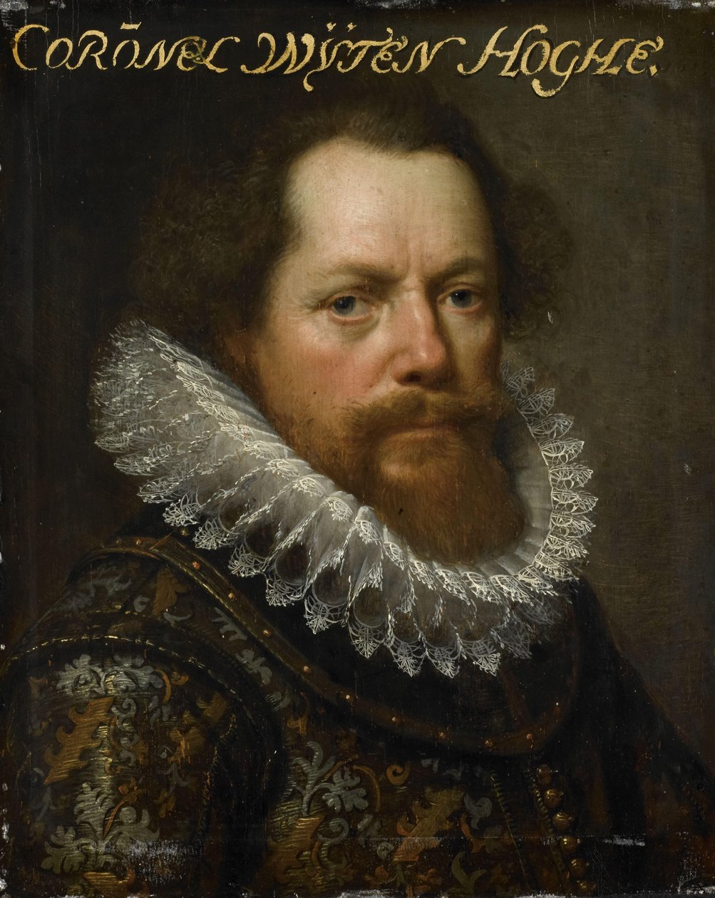 Anthonie van Utenhove, Lord van Rijnesteyn, a hadsereg ezredese és Ostende kormányzója portréja alkotó: Paulus Moreelse (workshop of)