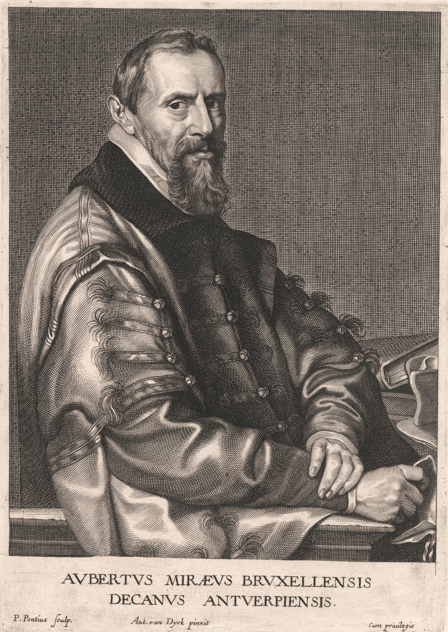 Aubertus Mireus brüsszeli, antwerpeni dékán alkotó: Paulus Pontius