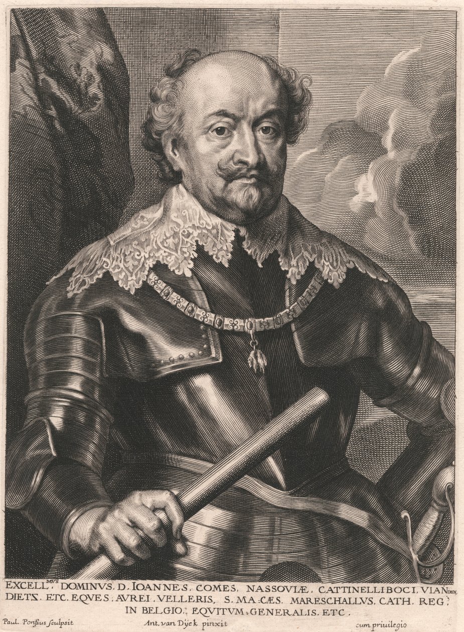 Kiválóság Fő. D. John Számol. Nassauból. Cattinelliboci Dietzen keresztül. Stb alkotó: Paulus Pontius