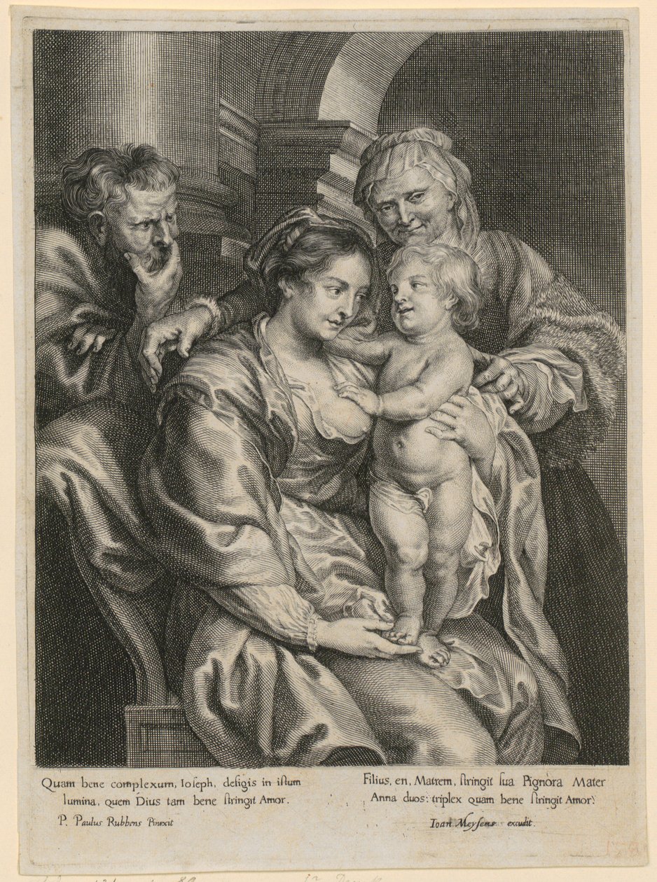 Szent család Annával alkotó: Paulus Pontius