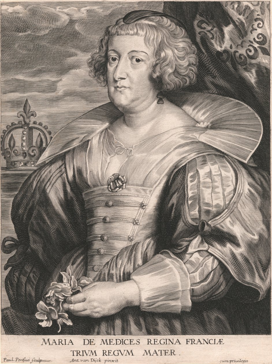 Marie de Medicis, Franciaország királynője, a három királyok anyja alkotó: Paulus Pontius