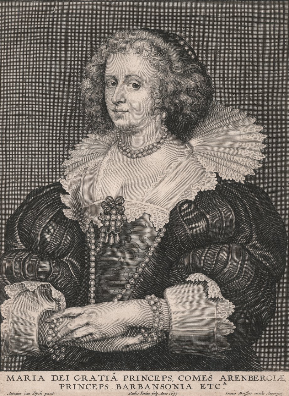 Maria dei Gratia herceg, Arenberg grófja, Barbansonia hercege stb. alkotó: Paulus Pontius
