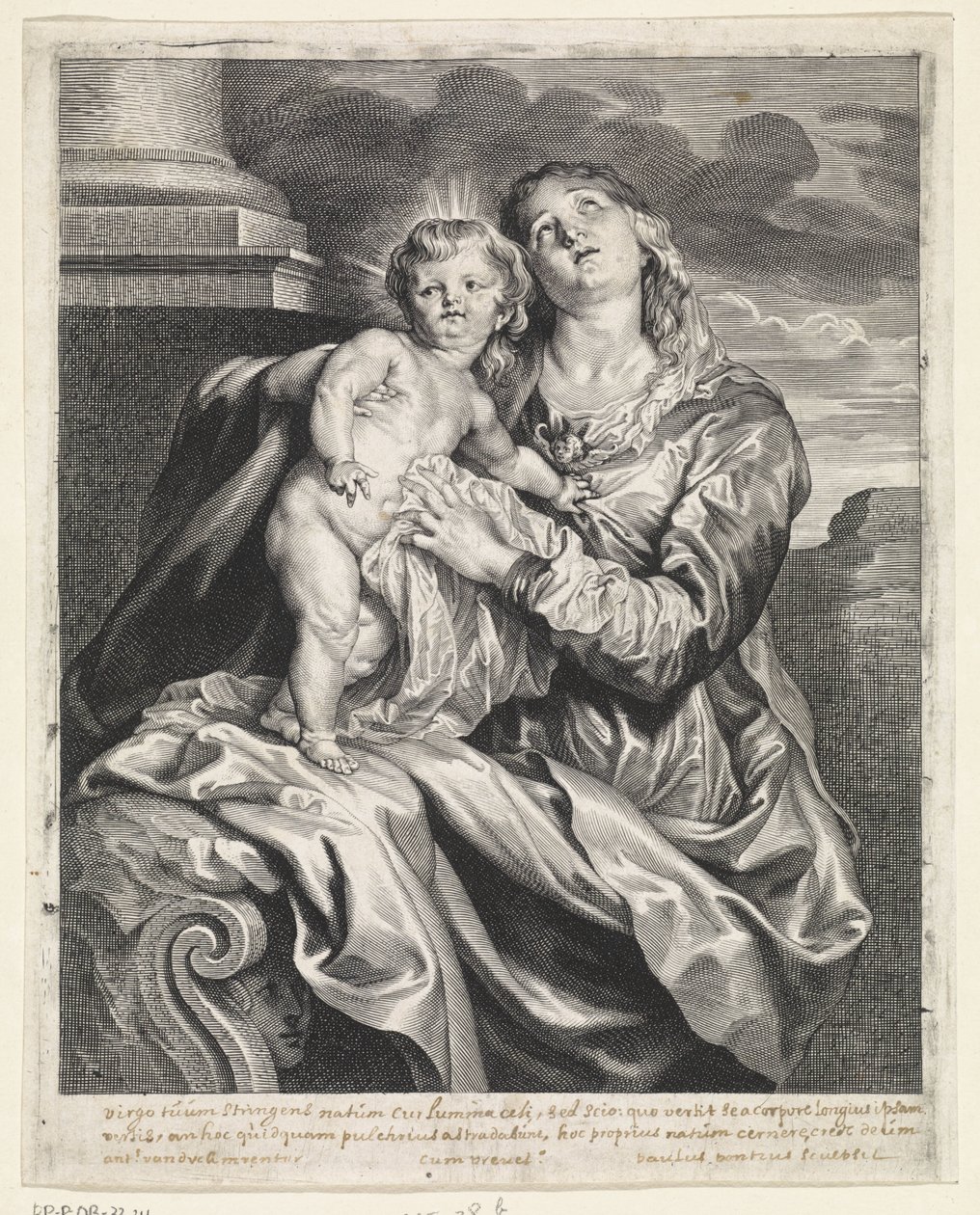 Mária a gyermek Jézussal alkotó: Paulus Pontius
