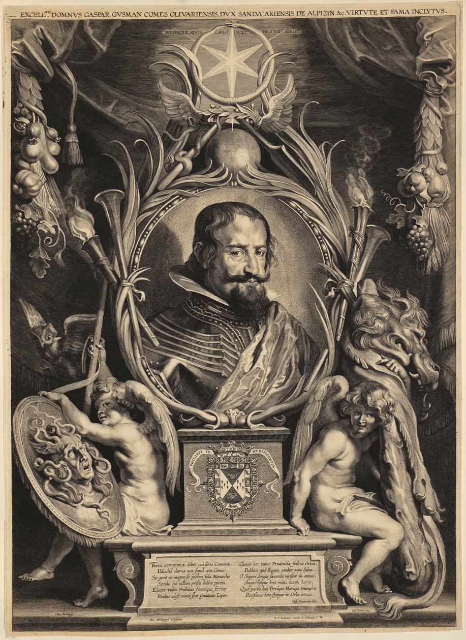Gaspar de Guzmán, Olivares grófjának portréja alkotó: Paulus Pontius