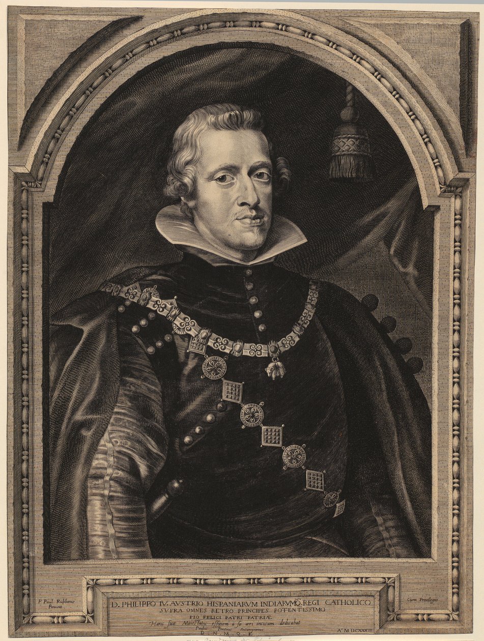 IV. Fülöp spanyol király portréja alkotó: Paulus Pontius