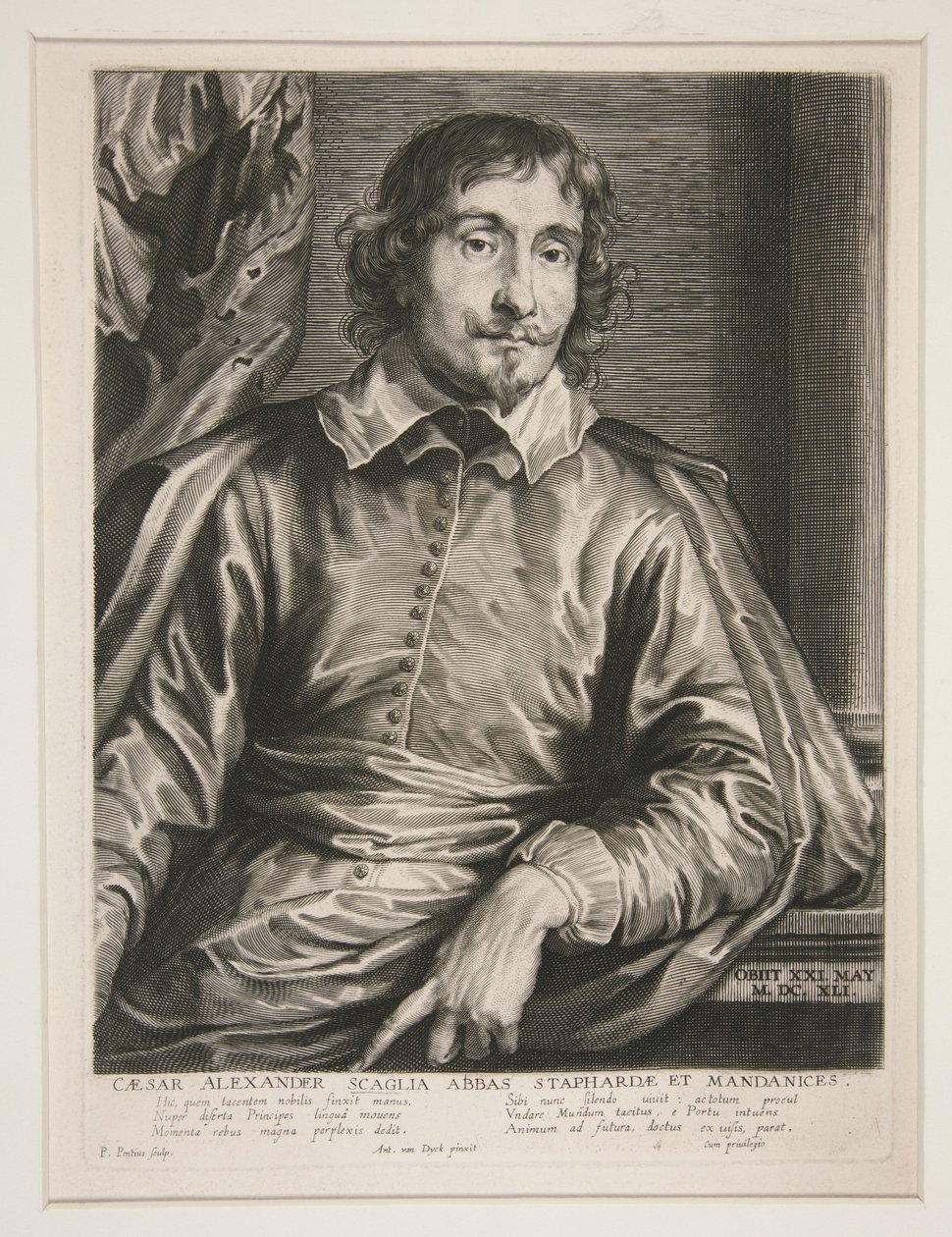 Caesar Alexander Scaglia abbé portréja alkotó: Paulus Pontius