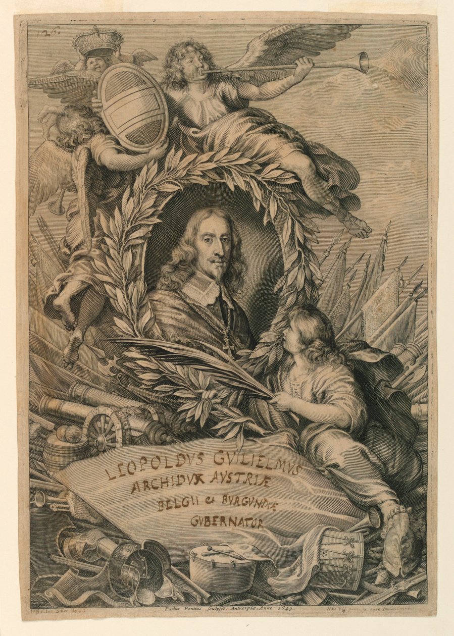 Lipót Vilmos főherceg (1614-1662) portréja alkotó: Paulus Pontius