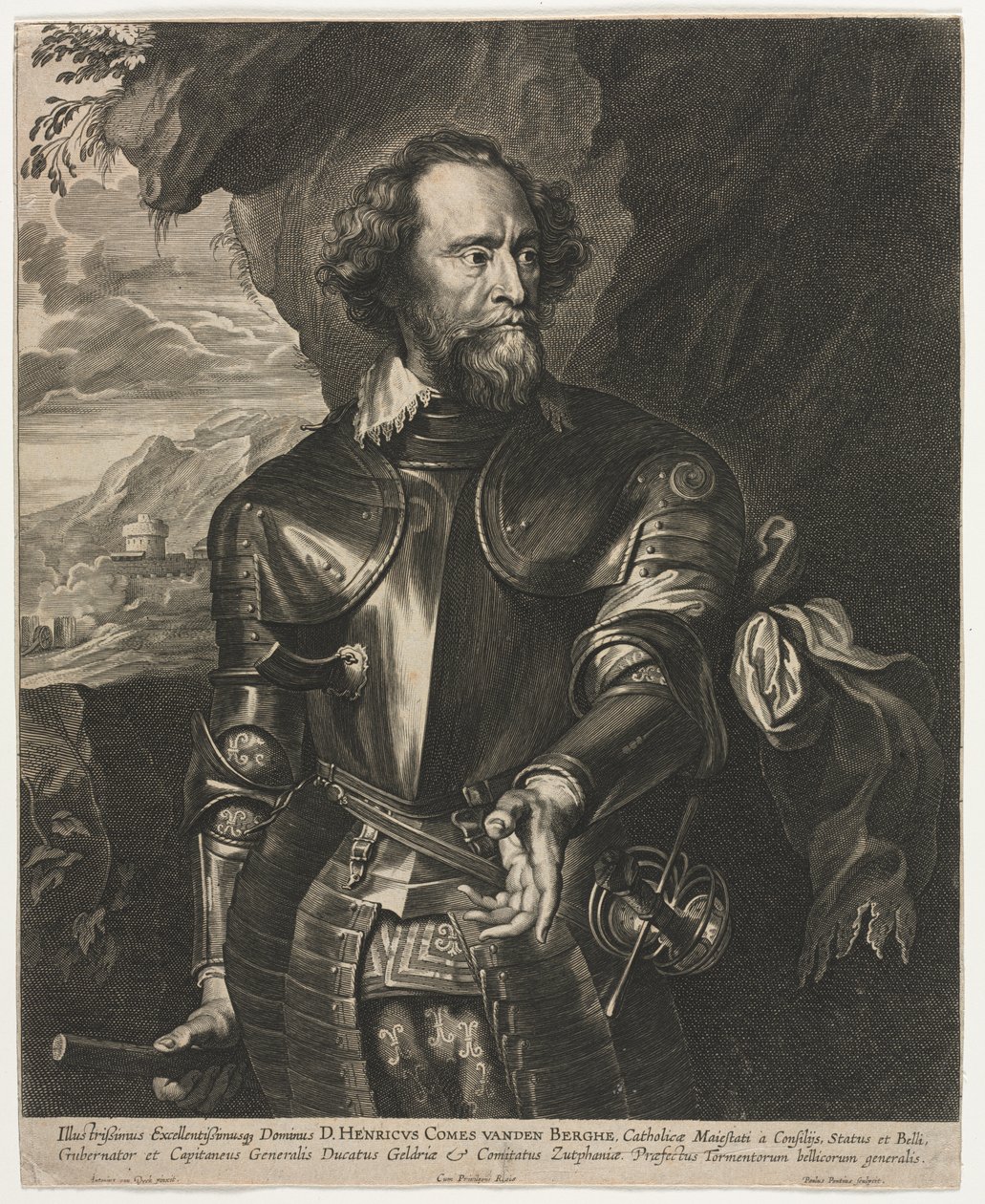 Henrik, van den Berghe gróf portréja alkotó: Paulus Pontius
