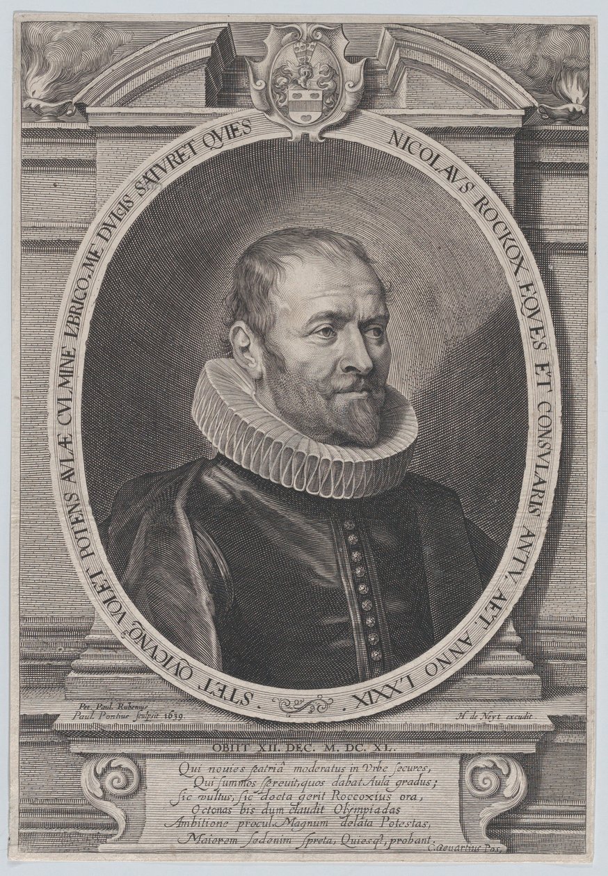 Nicholaes Rockox portréja, 1639., 1639. alkotó: Paulus Pontius