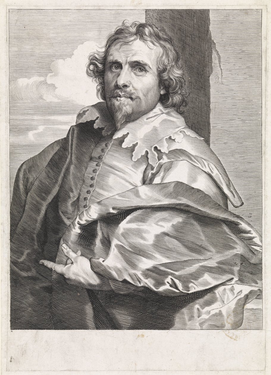 Daniël Mijtens (I) festő portréja alkotó: Paulus Pontius